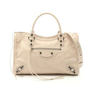 Balenciaga City Handbag Leather Beige